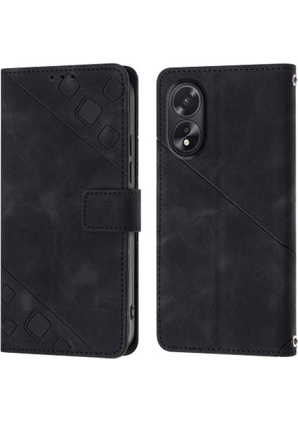 Oppo A38 4g Için Kılıf Manyetik Deri Cüzdan Kapak Çevirin Kart Tutucu (Yurt Dışından)