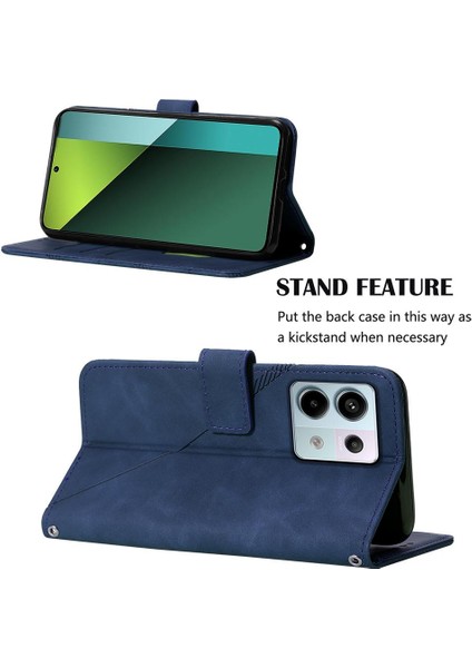Xiaomi Redmi Için Not 13 Pro 5g Kredi Kartı Tutucu Flip Folio Kitap Pu (Yurt Dışından)