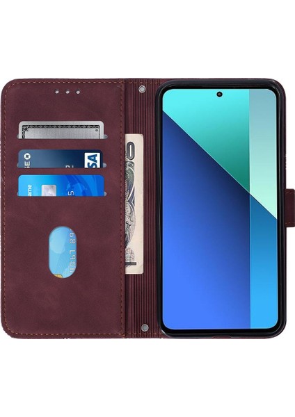 Xiaomi Redmi Için Not 13 4g Cüzdan Kapak Kredi Kartı Tutucu Flip Kitap (Yurt Dışından)