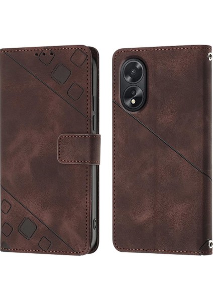 Oppo A38 4g Için Kılıf Manyetik Deri Cüzdan Kapak Çevirin Kart Tutucu (Yurt Dışından)