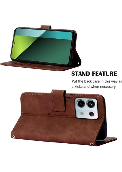 Xiaomi Redmi Için Not 13 Pro 5g Kredi Kartı Tutucu Flip Folio Kitap Pu (Yurt Dışından)