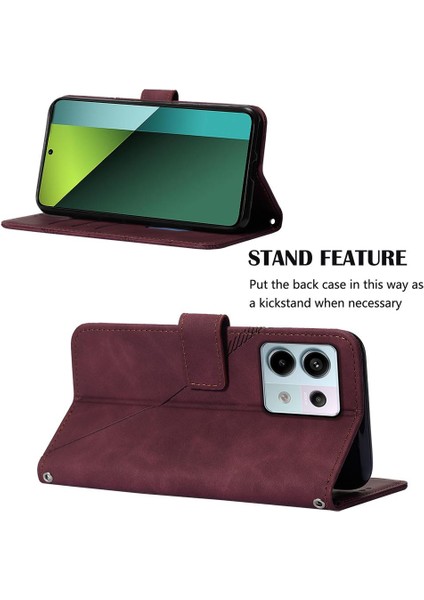 Xiaomi Redmi Için Not 13 Pro 5g Kredi Kartı Tutucu Flip Folio Kitap Pu (Yurt Dışından)