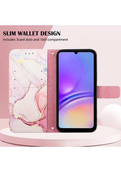 Samsung Galaxy A05 Pu Deri Cüzdan Mermer Desen Kickstand Için Kılıf (Yurt Dışından) indirimleri