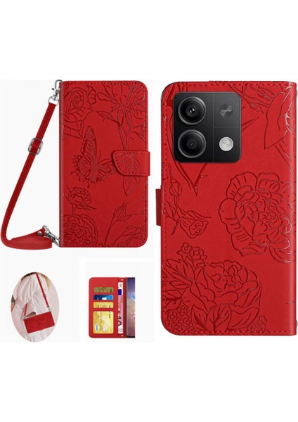 Xiaomi Redmi Için Not 13 4g Deri Cüzdan Kart Tutucu ve Uzun Pu (Yurt Dışından)