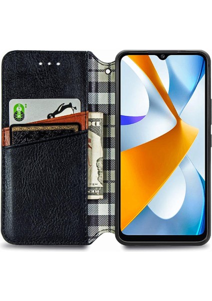 Xıaomı Poco C40 Cüzdan Fonksiyonu Için Kılıf Moda Tasarımı Zarif Flip (Yurt Dışından)