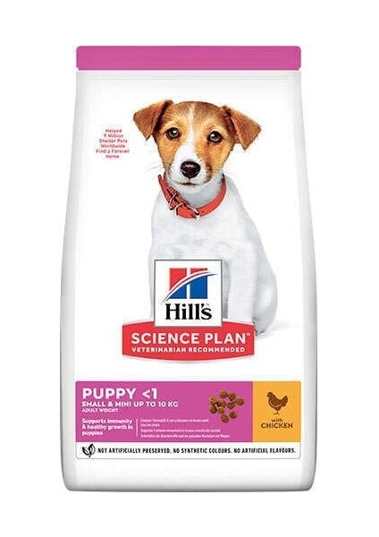 Small Mini Küçük Irk Tavuklu Yavru Köpek Maması 1,5kg