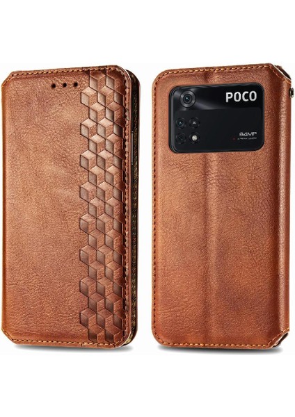 Xıaomı Poco M4 Pro Kılıf Kapak Kapak Moda Tasarım Cüzdan (Yurt Dışından)