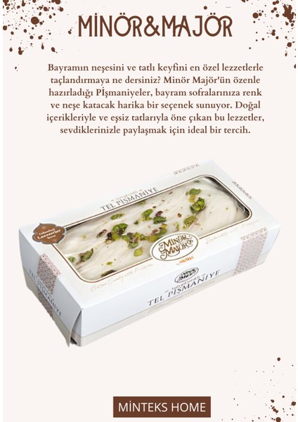 M-M 200 Gr Tel Pişmaniye Antep Fıstıklı