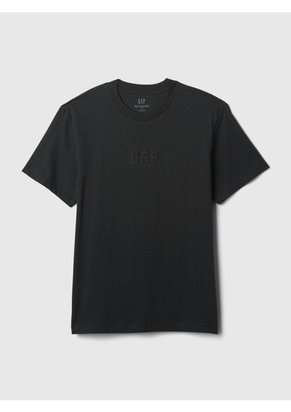 Erkek Siyah Mini Gap Arch Logo T-Shirt