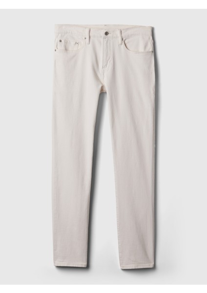 Erkek Kırık Beyaz Gapflex Slim Jean Pantolon