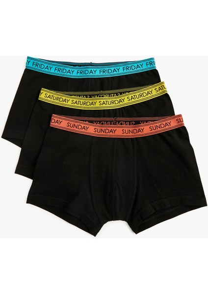 3'lü Boxer Seti Slogan Yazı Detaylı