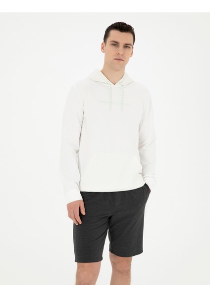 Pierre Cardin Erkek Ekru Regular Fit Sweatshirt 50282047-VR019