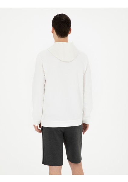 Pierre Cardin Erkek Ekru Regular Fit Sweatshirt 50282047-VR019