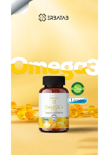 Omega 3 Balık Yağı 33/22 60 Kapsül Licaps®