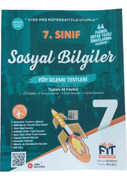 7. Sınıf Sosyal Bilgiler Fasikülü Föy İzleme Testleri