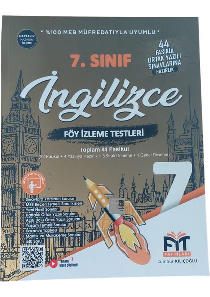 7. Sınıf İngilizce Fasikülü Föy İzleme Testleri