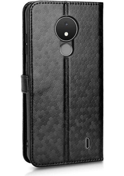 Nokia C21 Manyetik Toka Deri Cüzdan Kapak Için Kılıf Geometrik Desen (Yurt Dışından) modelleri