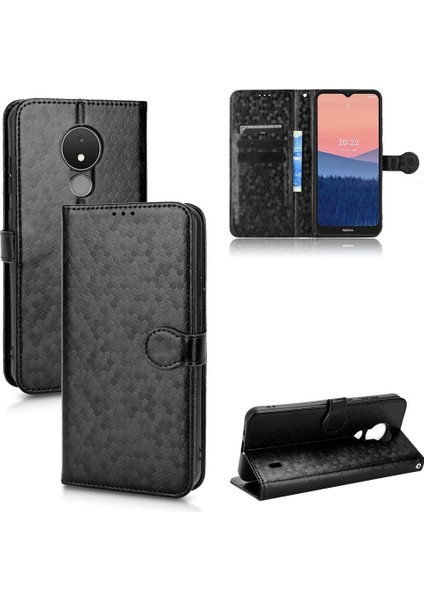 Nokia C21 Manyetik Toka Deri Cüzdan Kapak Için Kılıf Geometrik Desen (Yurt Dışından) indirimleri