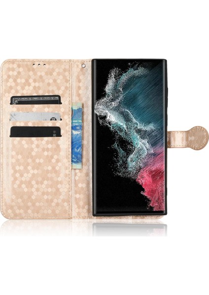 Samsung Galaxy S22 Ultra 5g Manyetik Toka Deri Cüzdan Kapak (Yurt Dışından)