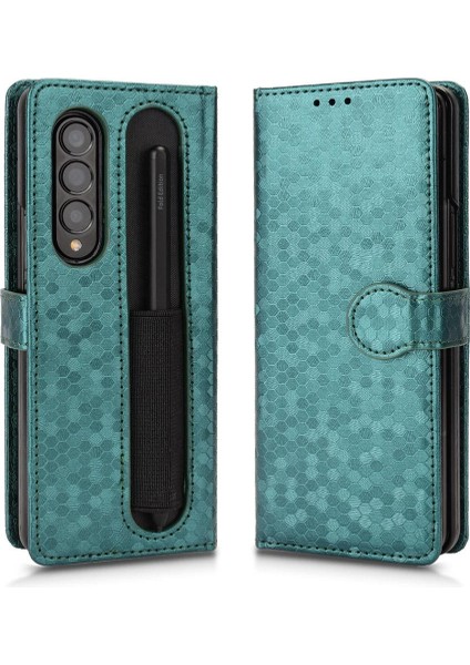 Samsung Galaxy Z Için Kılıf Fold 4 Manyetik Toka Deri Cüzdan Kapak (Yurt Dışından) indirimleri