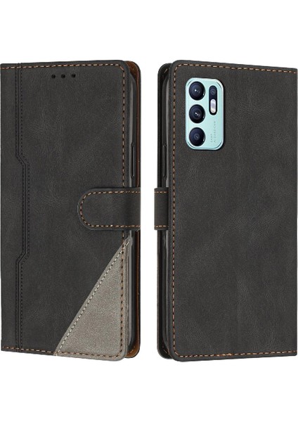 Oppo Oppo 6 4g Için Kılıf Cüzdan Pu Deri Kart Yuvaları Kapak Handy Standı (Yurt Dışından)
