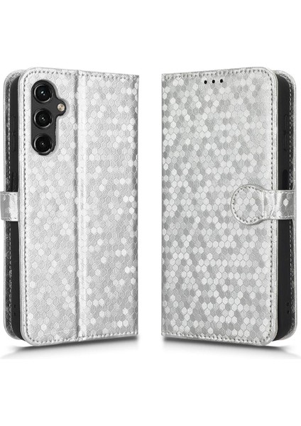 Samsung Galaxy A14 4g Için Geometrik Desen Deri Cüzdan Kapak (Yurt Dışından)