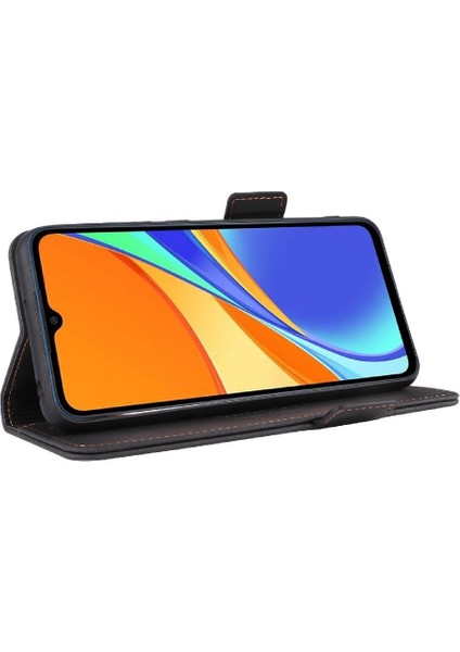 Xiaomi Redmi Not 9c Için Kılıf Kart Tutucu Kickstand ile Tam Koruma (Yurt Dışından)