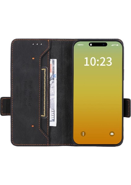 Kart Tutucu Kickstand Kapak ile iphone 15 Artı Kart Ekleme Için Kılıf (Yurt Dışından)