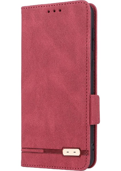 Kart Tutucu Kickstand Deri Folio ile Samsung Galaxy A04 4g Için Kılıf (Yurt Dışından)