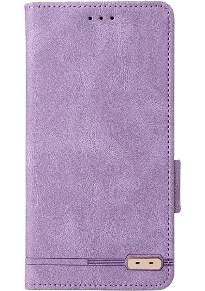 Kart Tutucu Kickstand Deri Folio ile Samsung Galaxy A04 4g Için Kılıf (Yurt Dışından)