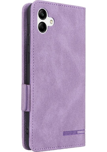 Kart Tutucu Kickstand Deri Folio ile Samsung Galaxy A04 4g Için Kılıf (Yurt Dışından) modelleri