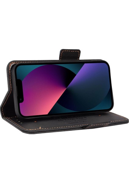 Iphone 13PRO Için Kılıf Koruyucu Kapak Deri Folio Flip Case ile Tam (Yurt Dışından)