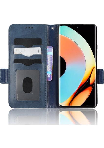 Realme 10 Pro Artı Görüntüleme Standı 3 Kart Tutucu Cüzdan Kapak Çevirin (Yurt Dışından)