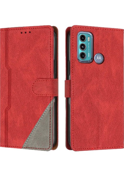 Motorola Moto G60 Kart Yuvaları Için Kılıf Kapak Manyetik Kapatma Pu Deri (Yurt Dışından)