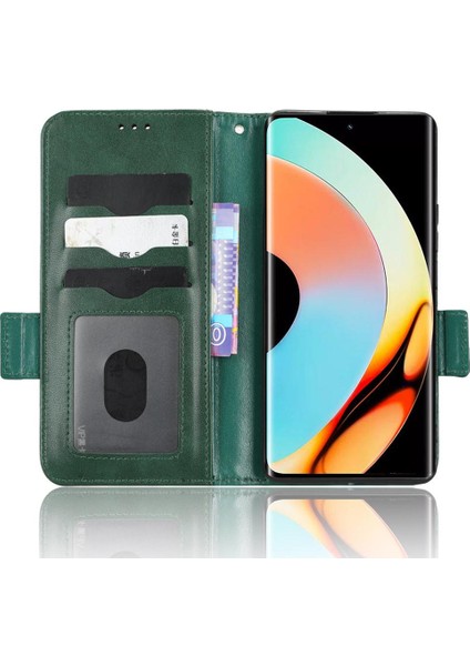 Realme 10 Pro Artı Görüntüleme Standı 3 Kart Tutucu Cüzdan Kapak Çevirin (Yurt Dışından)
