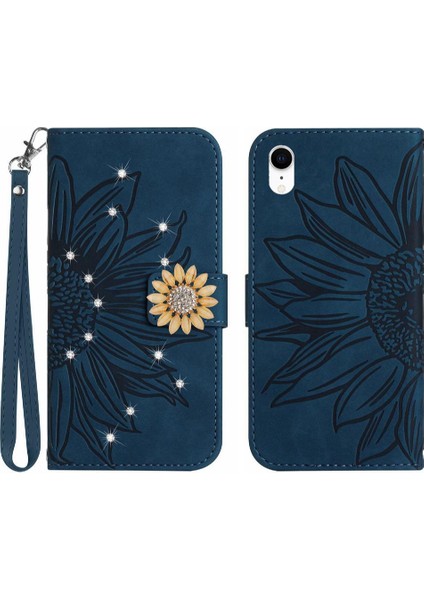 Iphone Xr Telefon Kılıfı Flip Cüzdan Kredi Kartı Kartı Tutucu Tpu Pu (Yurt Dışından)