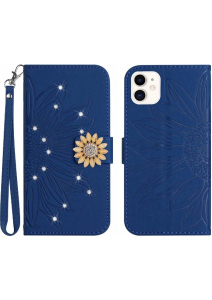 Iphone 12 Için Kılıf Mini Telefon Kılıfı Kart Tutucu Darbeye Tpu Kabuk Pu (Yurt Dışından)