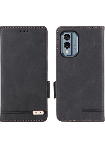 Kart Tutucu Kickstand Deri Folio Flip Case ile Nokia X30 5g Için Kılıf (Yurt Dışından)
