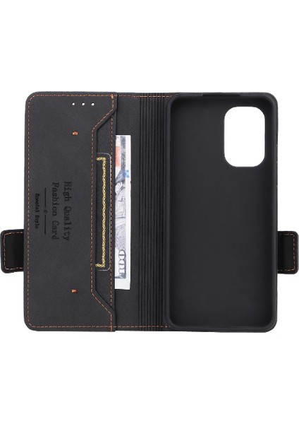 Kart Tutucu Kickstand Deri Folio Flip Case ile Nokia X30 5g Için Kılıf (Yurt Dışından)