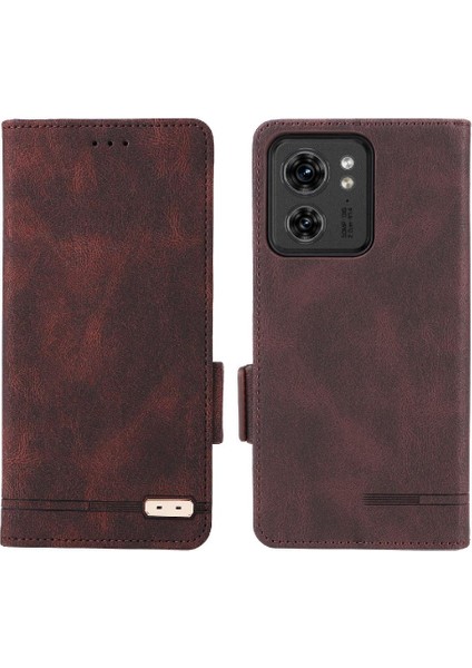 Motorola Moto EDGE40 Koruyucu Kapak Deri Folio Flip Case Için Kılıf (Yurt Dışından)
