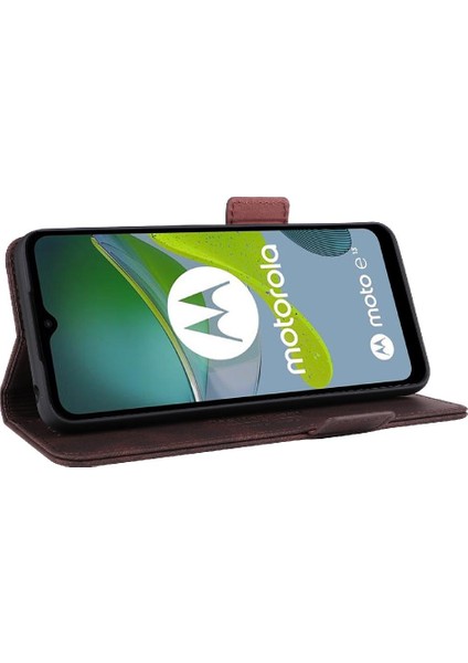 Motorola Moto E13 4g Deri Için Kılıf Folio Flip Case Tam Koruma (Yurt Dışından) fırsatları