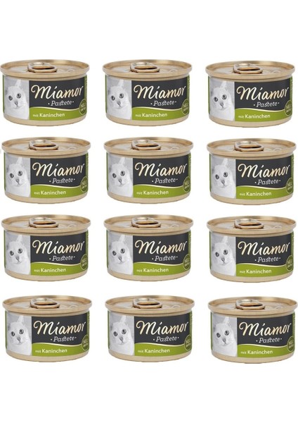 Kedi Konserve Pastete Tavşanlı 85 Gr. x 12 Adet