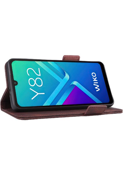 Wiko Y82 Için Kılıf Koruyucu Kapak Deri Kart ile Folio Flip Case (Yurt Dışından) modelleri