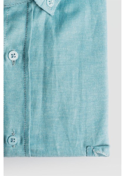 Battal Uzun Kol Düğmeli Yaka Erkek Gömlek modelleri