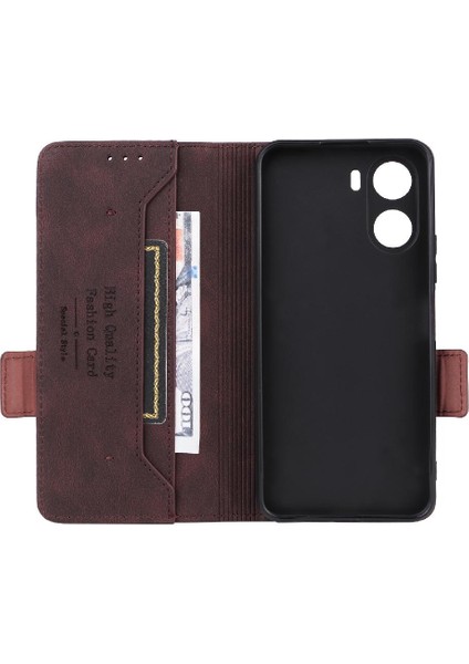 Vivo Y16 4g Koruyucu Kapak Için Kılıf Deri Folio Flip Case Tam Kart (Yurt Dışından)