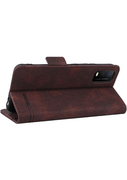Vivo Y3S 2021 Kart Ekleme Deri Için Kılıf Folio Flip Case Koruyucu (Yurt Dışından) modelleri