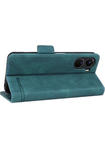 Vivo Y16 4g Koruyucu Kapak Için Kılıf Deri Folio Flip Case Tam Kart (Yurt Dışından)