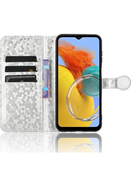 Samsung Galaxy M14 5g Için Kılıf Deri Cüzdan Kapak Geometrik Desen (Yurt Dışından) fırsatları