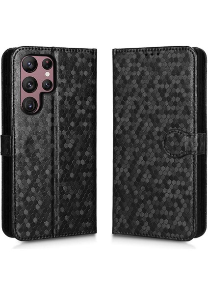 Samsung Galaxy S22 Ultra 5g Manyetik Toka Deri Cüzdan Kapak (Yurt Dışından)