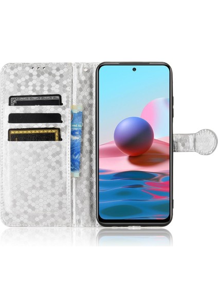 Xiaomi Redmi Için Not 10 4g Deri Cüzdan Kapak Geometrik Desen (Yurt Dışından) fırsatları